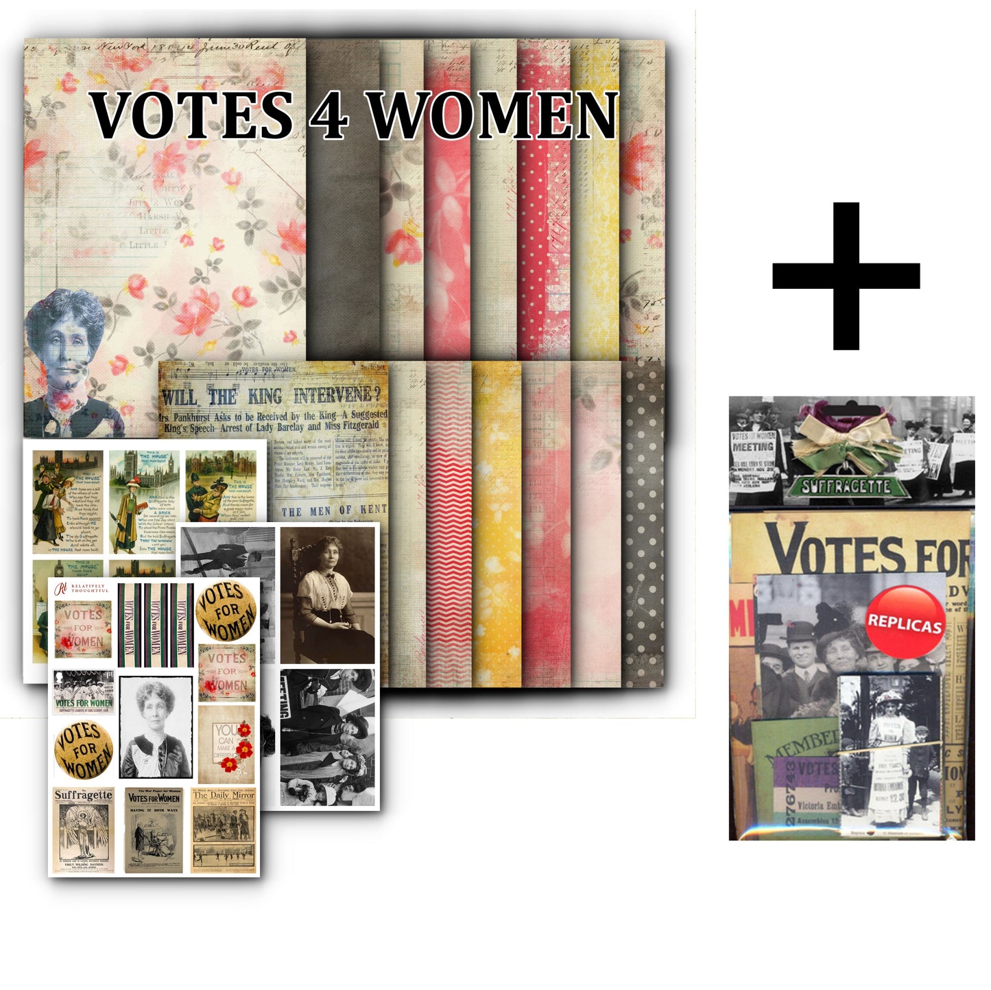 Votes 4 Women Papercraft Collection