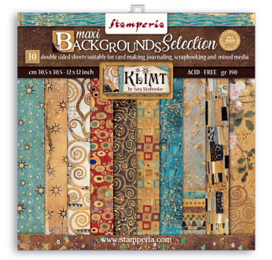 Klimt Scrapbook Backgrounds Pad 12 x 12