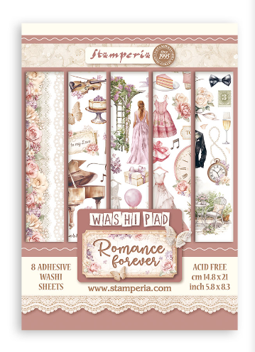 Romance Forever Washi pad 8 sheets A5