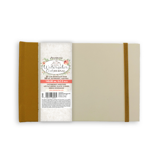 Create Happiness Mixed Media Journal 14.8cm x 9cm watercolor pages