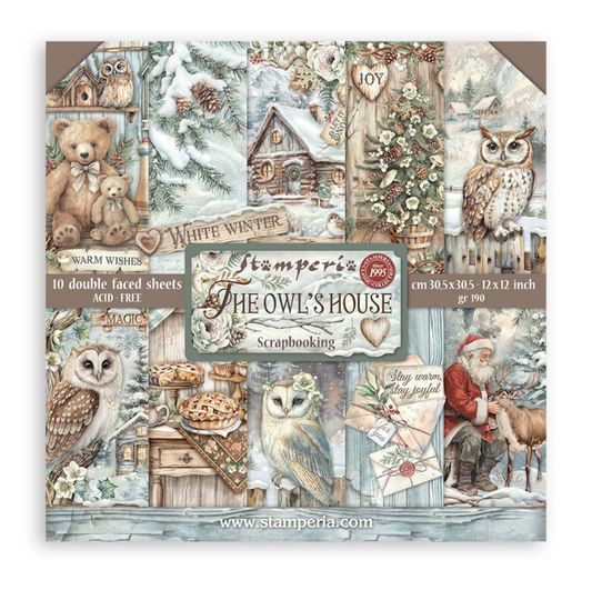 The Owl's House Scrapbooking Pad 10 sheets 12 X 12