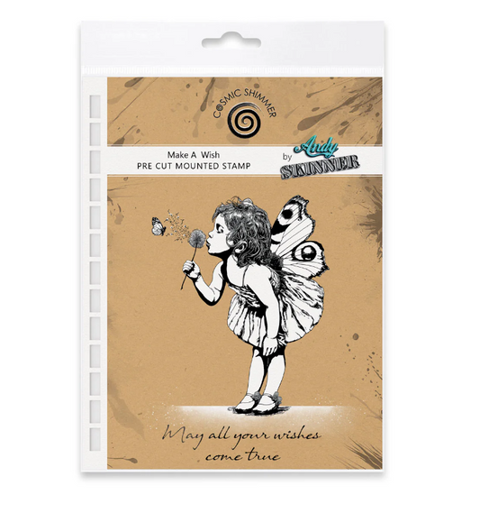 Make a Wish Pre Cut Rubber Stamp Set by Andy Skinner