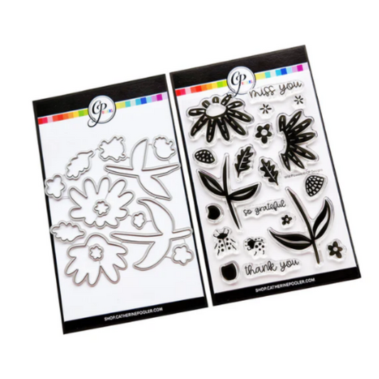 Wild Flowers Stamp & Die Bundle
