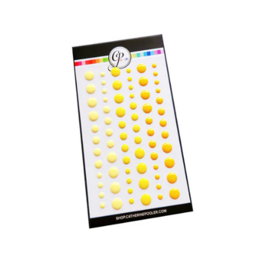 Party Yellows Enamel Dots