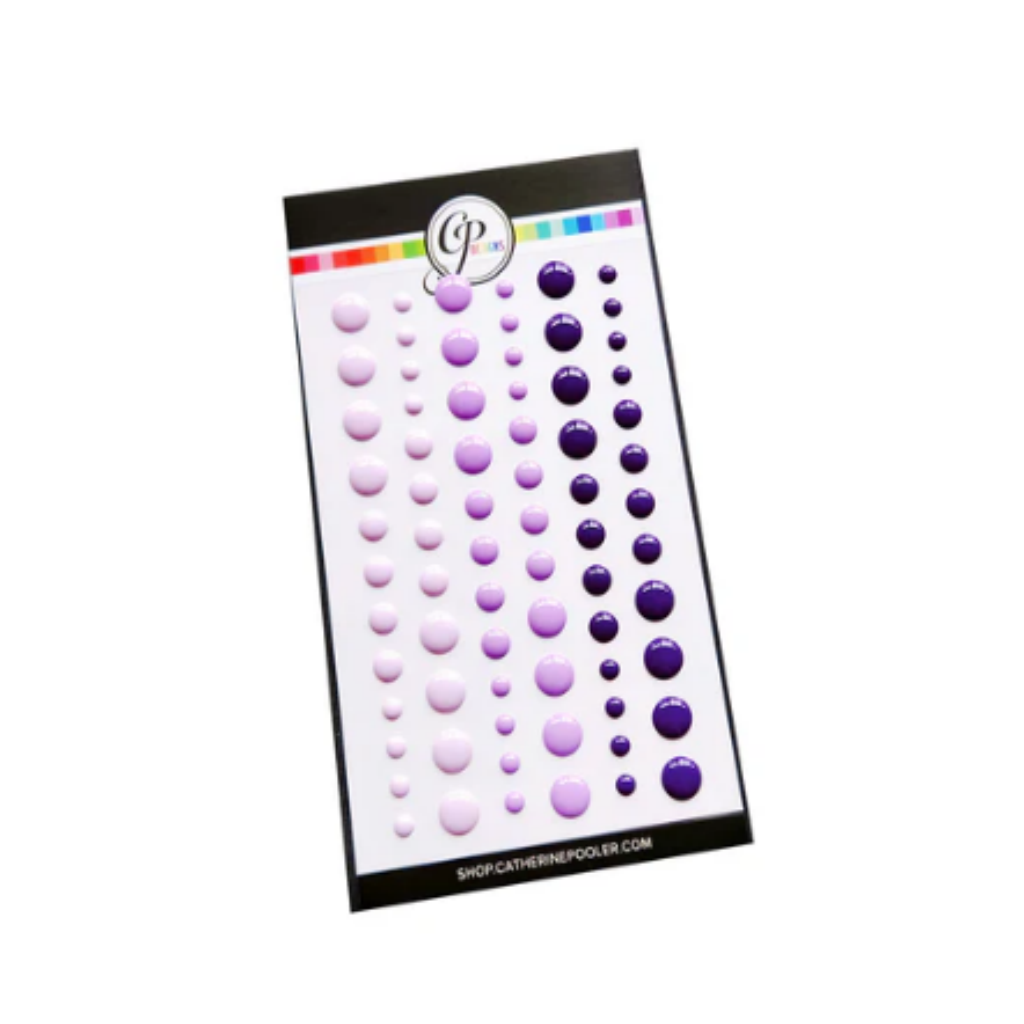Party Violets Enamel Dots