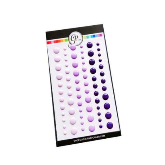Party Violets Enamel Dots