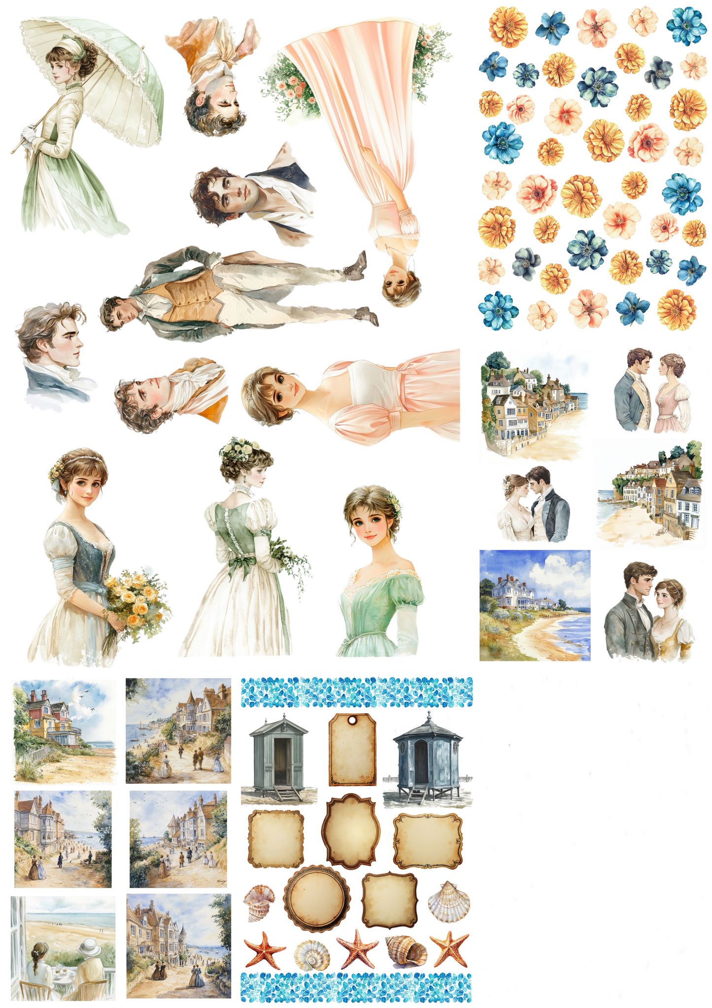 Jane Austen - Seaside Splendour A4 collection