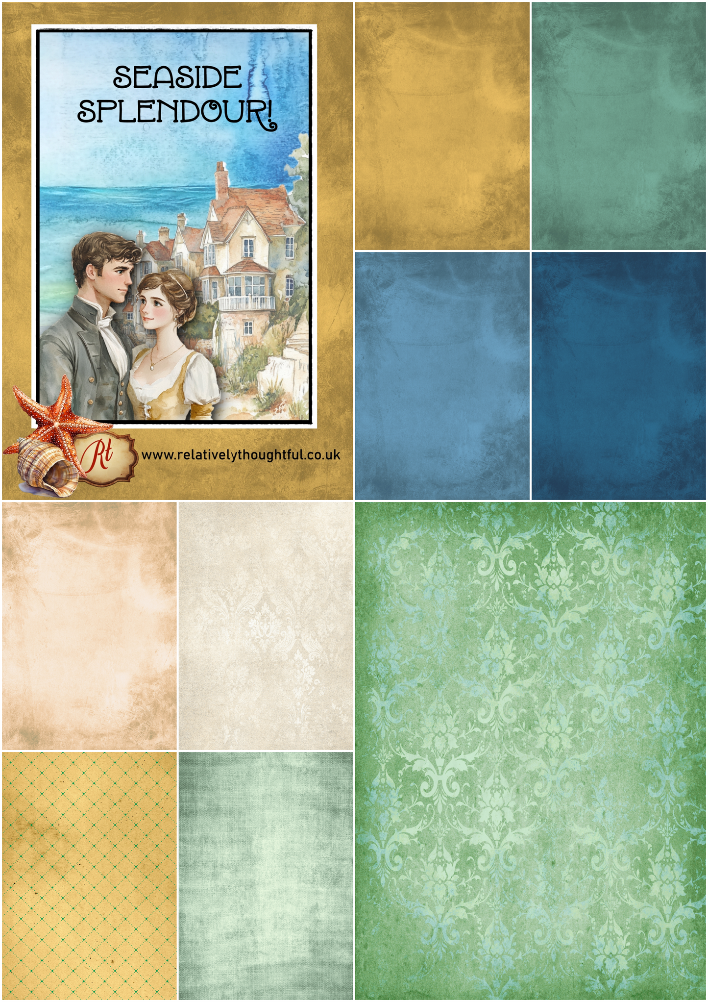 Jane Austen - Seaside Splendour A4 collection