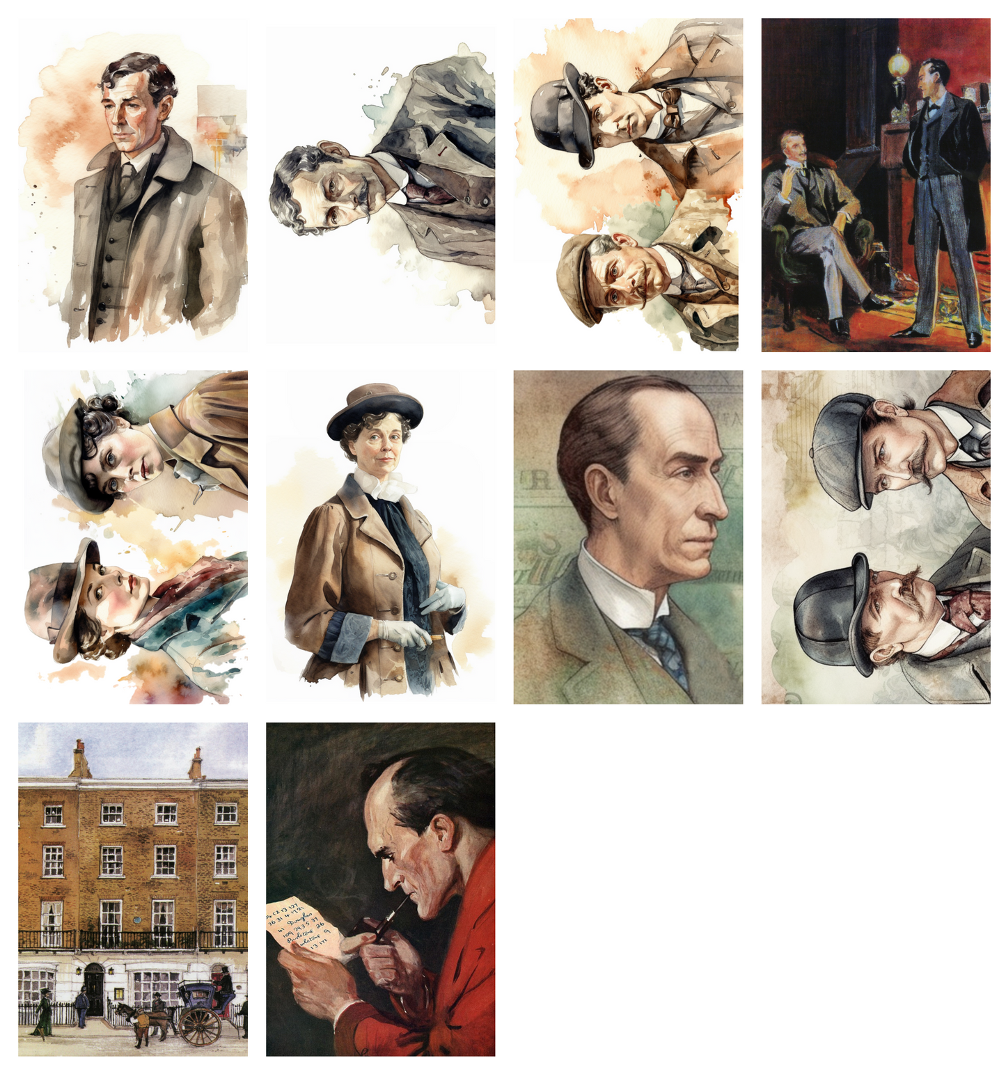 Sherlock Holmes 4 x 6 Postcard Pack