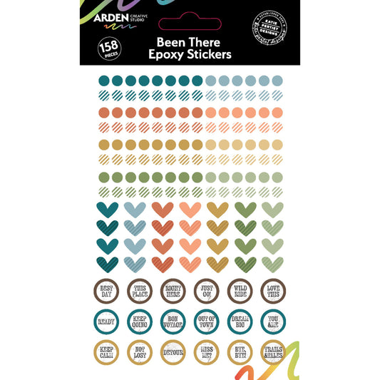 Arden Creative Studio Been There Epoxy Stickers