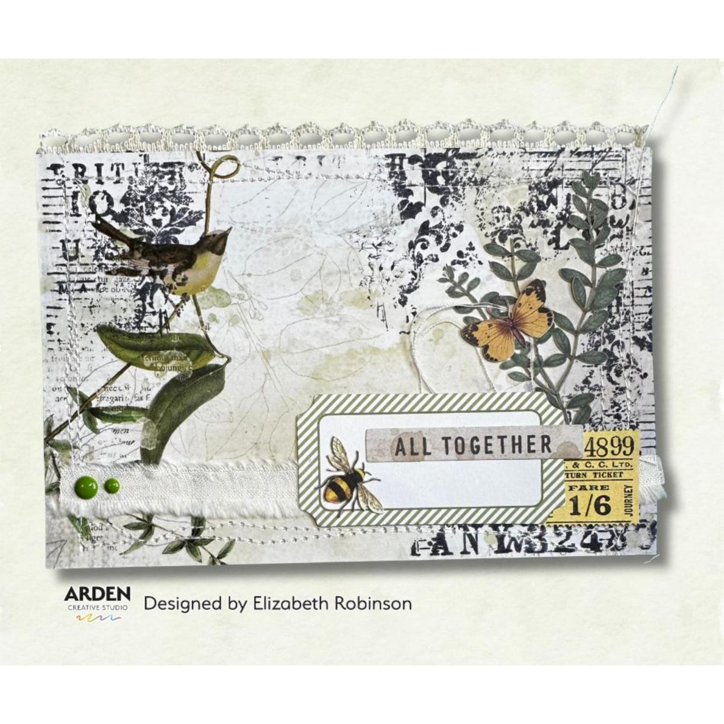 Maker Series Typecast Mix 4in x 6in Background Stamp