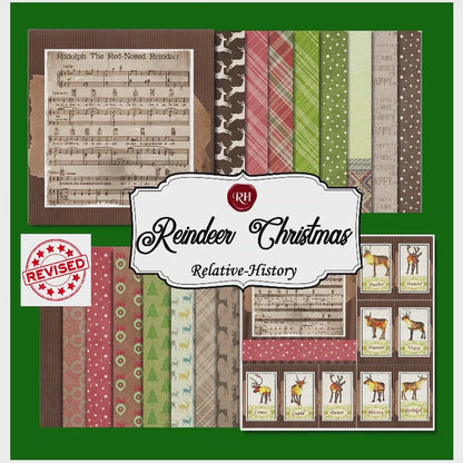 Reindeer Christmas Digital Download