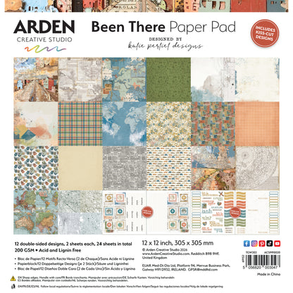 Arden Creative Studio Been There 12in x 12in Paper Pad